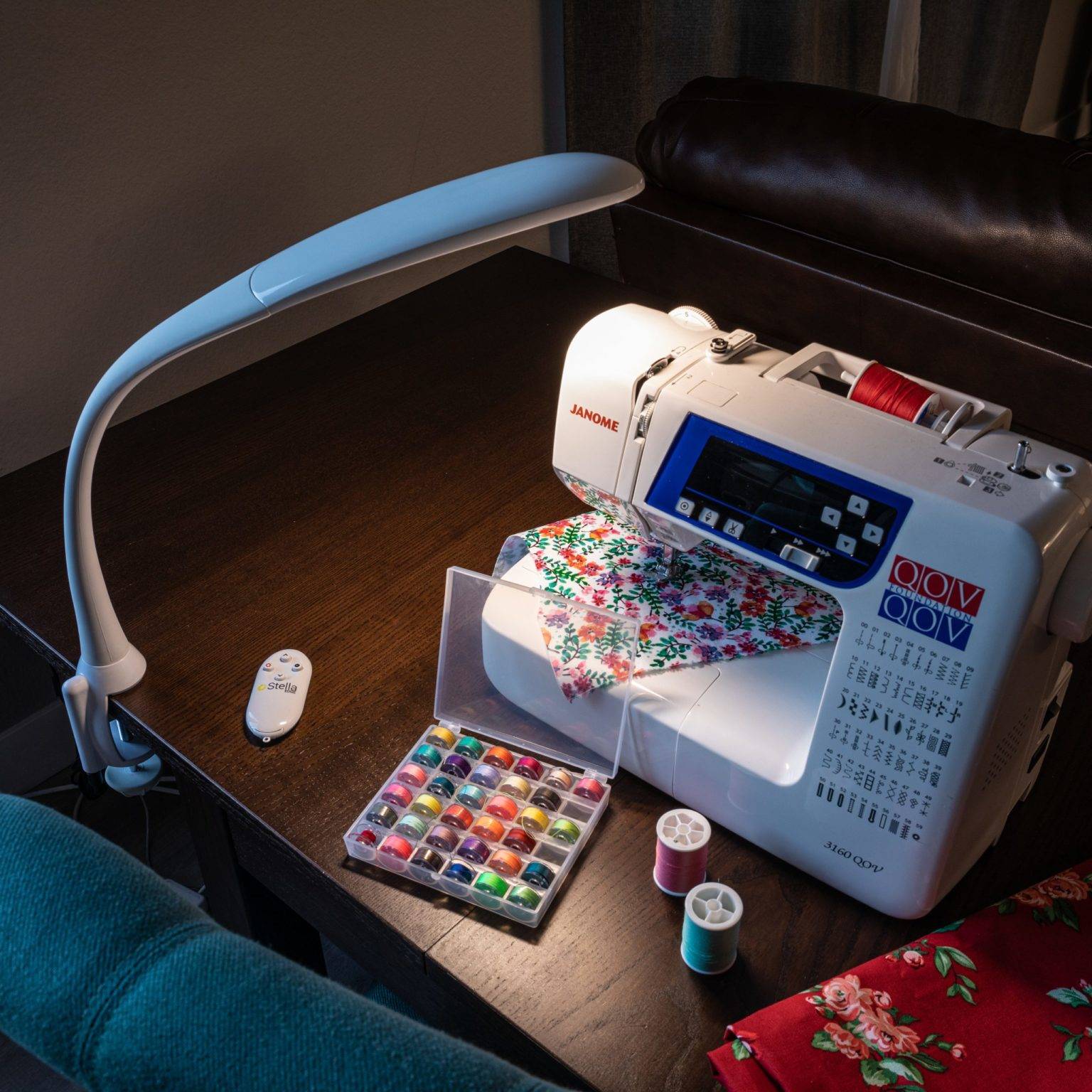 Sewing with the Stella EDGE LED task lamp