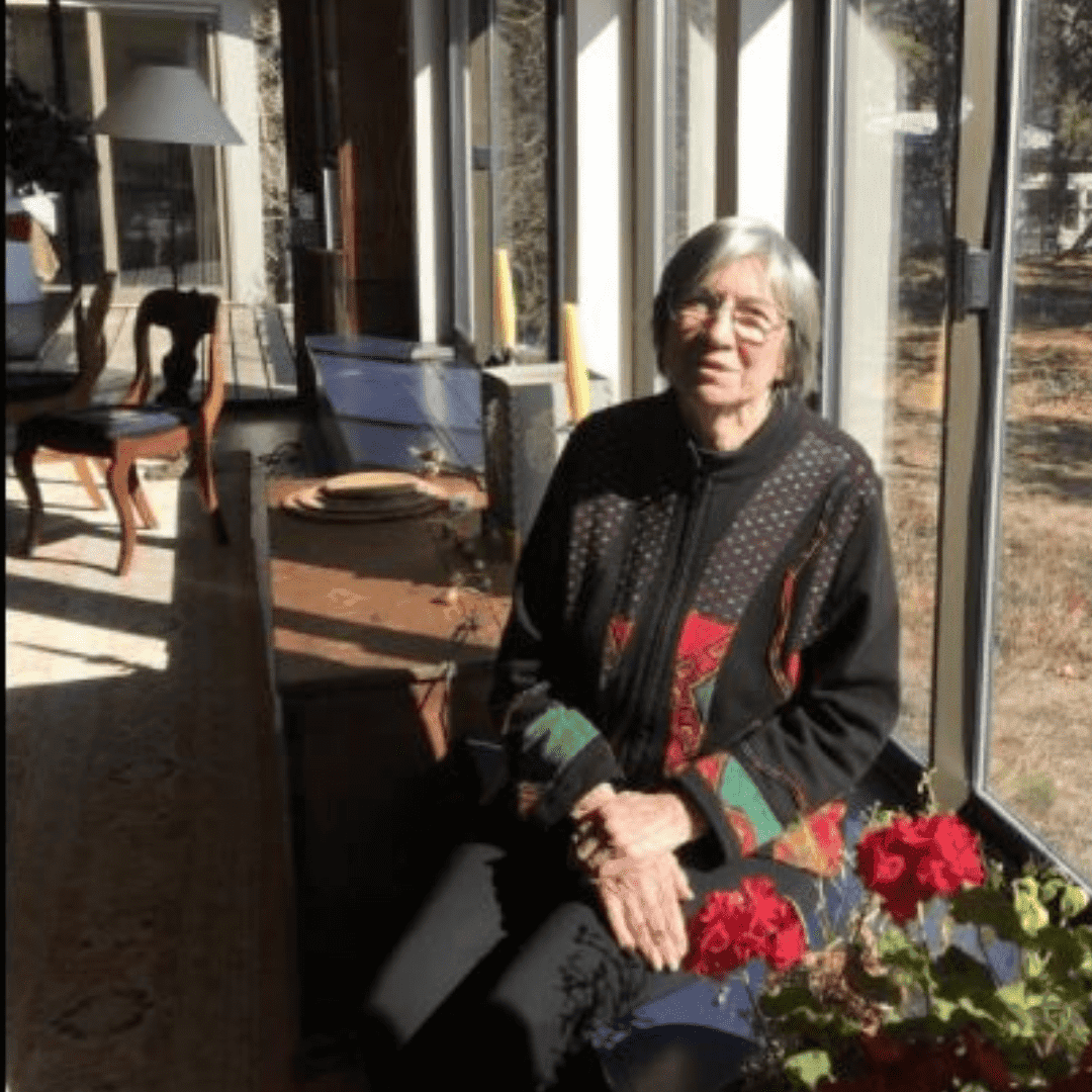 Aylette Jenness at her home in Wellfleet, MA