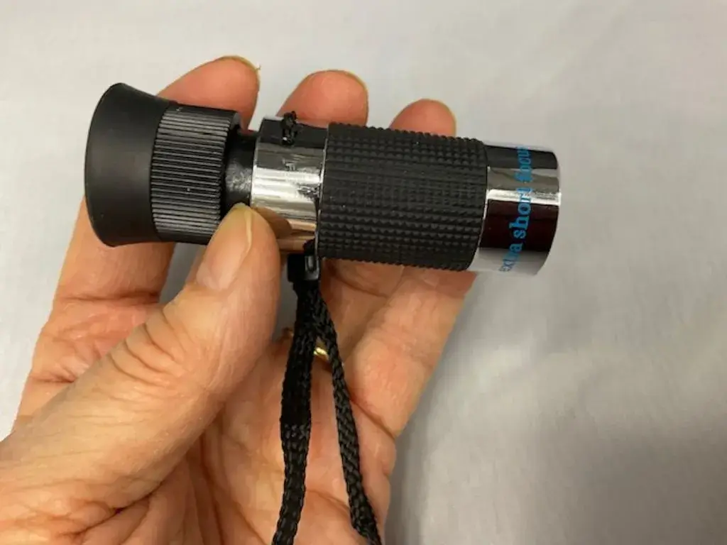Monocular telescope for low vision