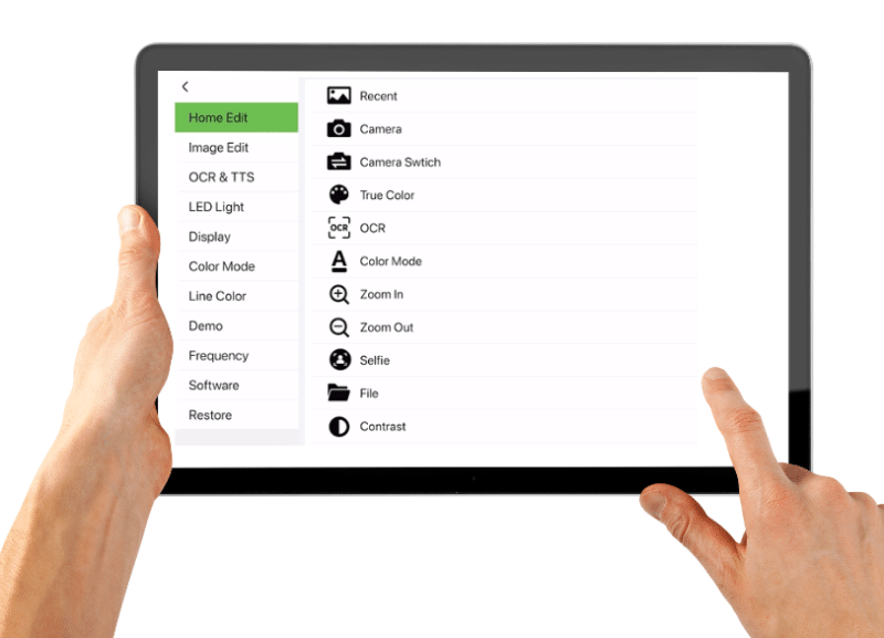 Snow Pad app in use