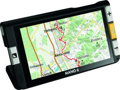 Mano 6 showing a map