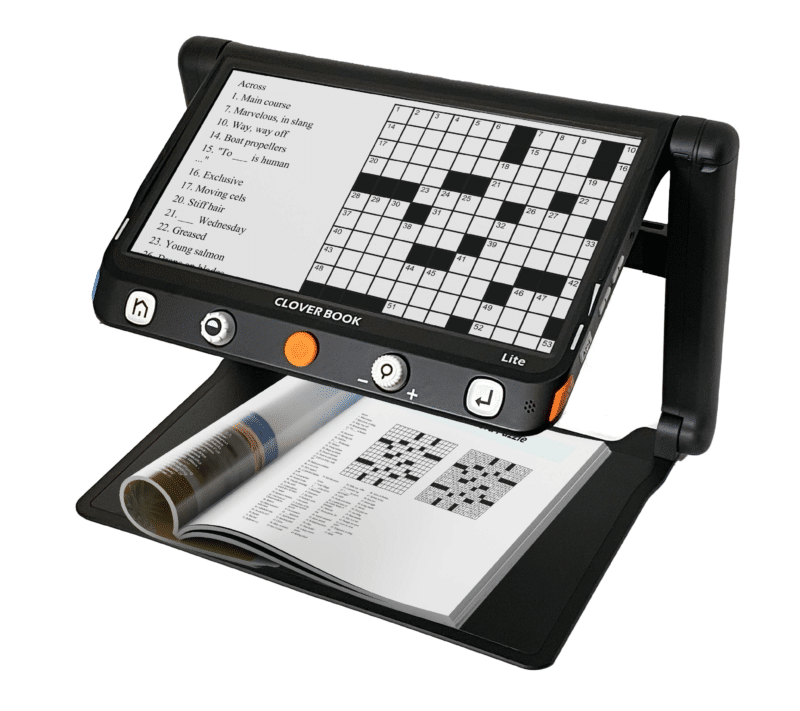 CloverBook Lite with crossword puzzle