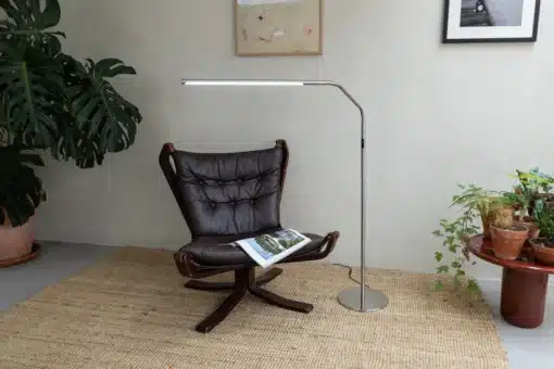 Daylight Slimline 4 Floor Lamp with reading chair