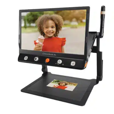 CloverBook Plus XL showing photo of a child