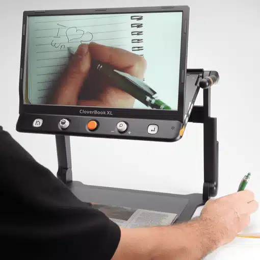 Person using CloverBook Plus XL to write