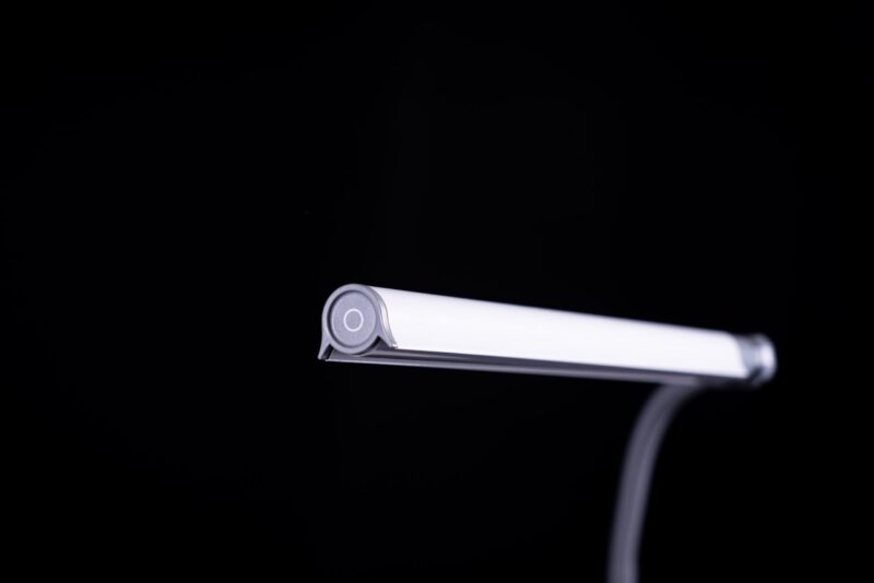 Close-up of anti-glare shade on Daylight UnoPro table lamp