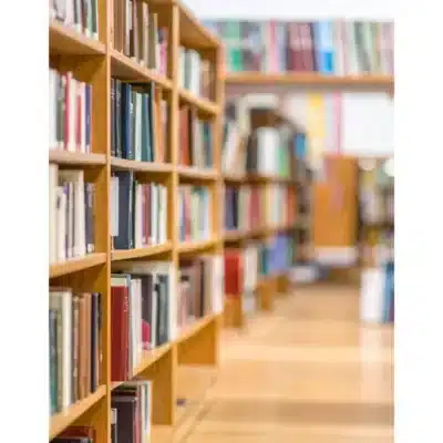 Library bookshelves